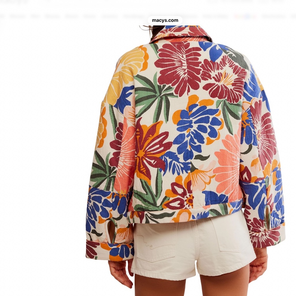Free People Soleil Beach Jacket. Large.  NWT - Picture 2 of 3